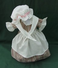 American Girl FELICITY Retired WORK GOWN  APRON  CAP  SHAWL REPRODUCTION