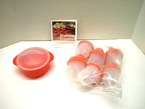 Egglettes Egg Cooker Eggs 6 Egglettes + 1 Microwave Egg Cookers