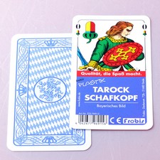 2 Tarock Schafkopf Plastik Kartenspiele Bayerisches Bild, Spielkarten von Frobis