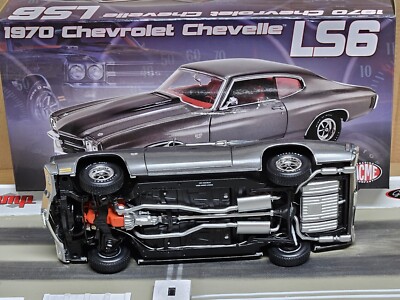 ミニカー ACME 1/18 1970 Chevrolet Chevelle SS GMP ACME 1:18 1970 CHEVROLET CHEVELLE LS6 GREY WITHOUT STRIPES
