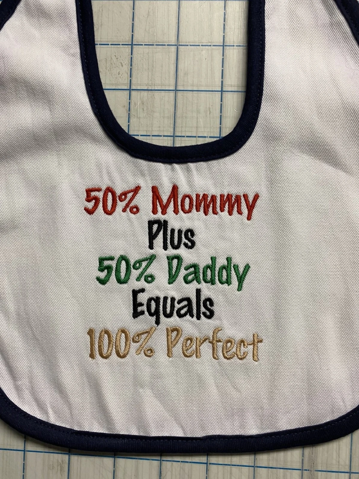 Baby Bib-Machine Embroidered