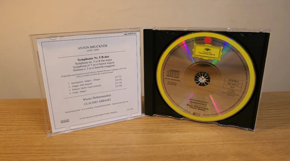 Bruckner Symphony no. 5 Claudio Abbado Deutsche Grammophon CD *LIKE NEW* - Image 3 of 4