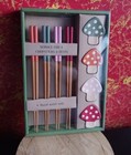 Party of 4 TABLETOPS UNLIMITED 12 pc Bamboo Chopsticks & Mushroom Ceramic Rests  — photo 3