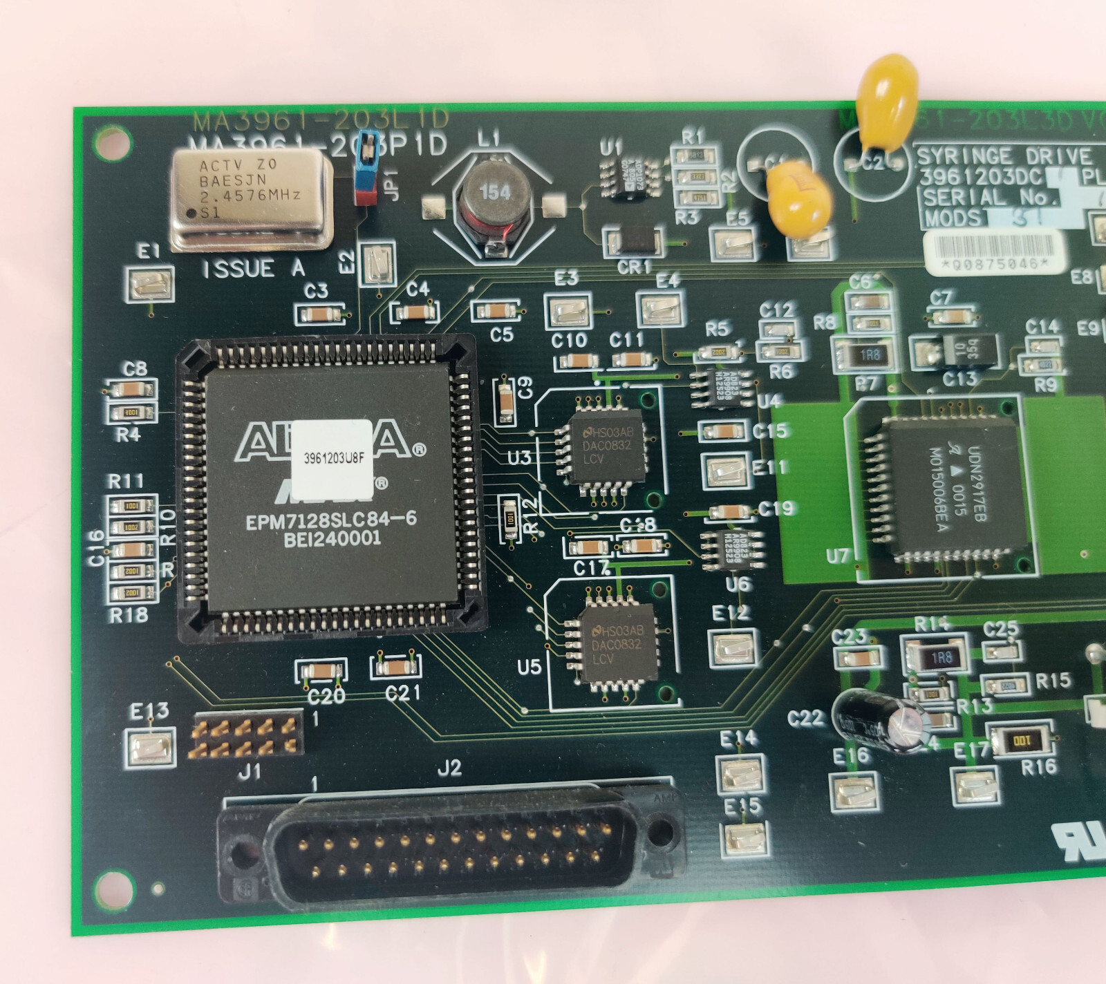 Waters Micromass Mass Spectrometer 3961203DC Syringe Drive PCB Working & Tested