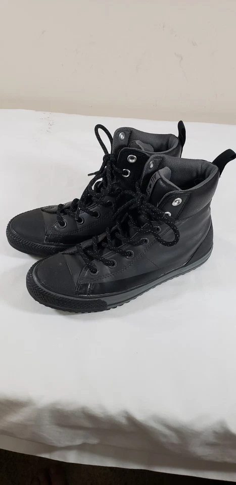 Zapatos de caña alta Converse Chuck Taylor All Star 650007C Juniors 5 negros grises Foto 2 de 4