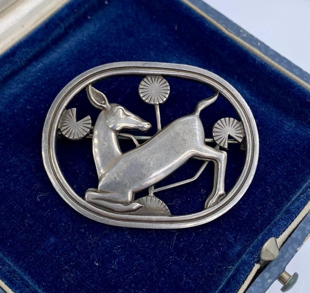 Georg jensen deer brooch deals