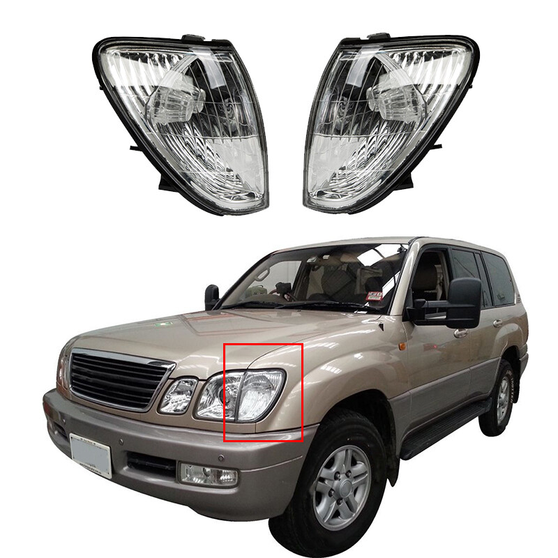 Fits Lexus LX470 1998-2007 Pair Front Turn Signal Lamp Corner
