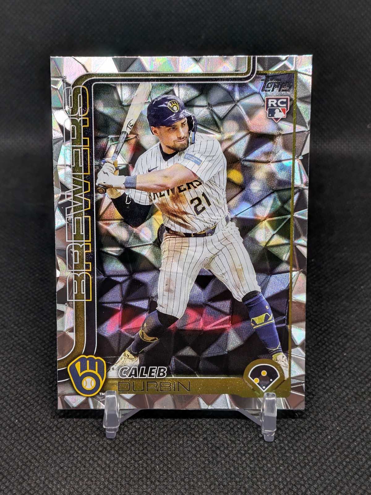 2025 Topps Update - Caleb Durbin RC Diamante Parallel Brewers #US170
