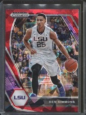 2021-22 Panini Prizm Draft Picks - Ben Simmons #71 Red Ice Prizm - LSU