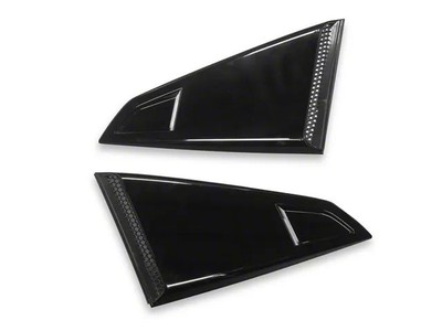 TÜV - VIERTEL FENSTER SCHAUFELN - GLÄNZEND SCHWARZ (MUSTANG 2024-2025 FASTBACK)