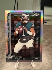 2025 NFL Topps Chrome Jalen Hurts Lightboard Logo SSP Philadelphia Eagles