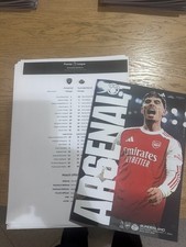 Arsenal v Sunderland Premier League Programme + team sheet 08/02/26 