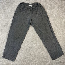 Play Alegre Women's Size 8-10 Or Medium Baggy Pants Gray Vintage Linen Capri