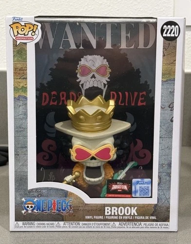 TWO New Funko POP! One Piece Brooke Vinyl Figure & Wanted Poster #2220