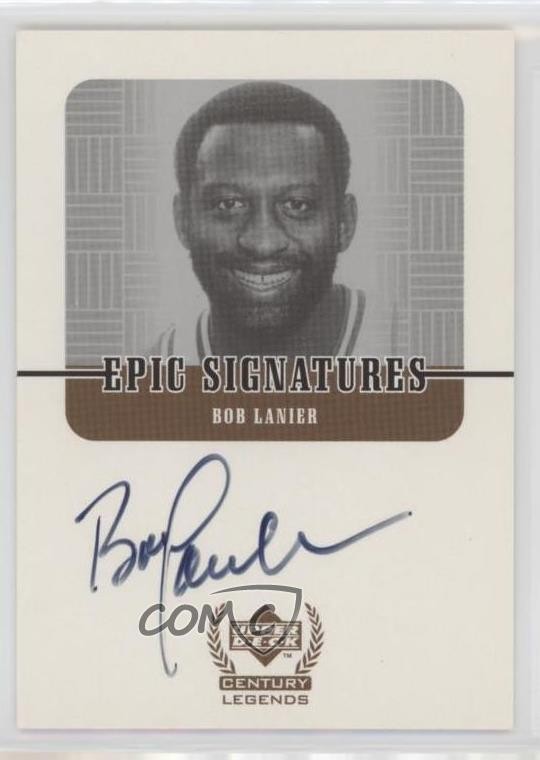 1998-99 Upper Deck Century Legends Epic Signatures Bob Lanier #BL Auto HOF 0l1