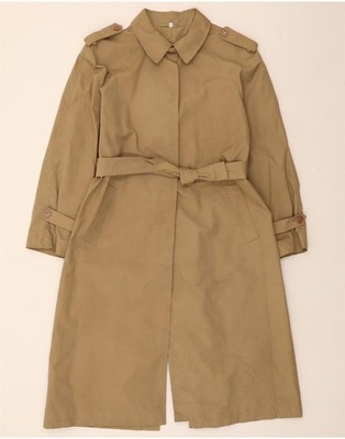VINTAGE Damen Trenchcoat IT 46 Large Beige AK14