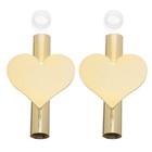  2 Pcs Wall Hanging Vase Mounted Plant Holder Flower Tube Heart-shaped Floral