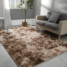 5x8 Large Area Rugs for Living Room, Super Soft Fluffy Modern Bedroom Rug, Ti...