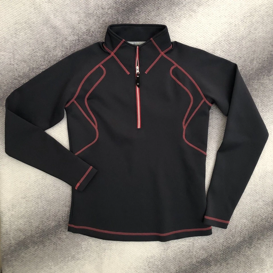 Sunice Jada Super Stretch Women’s Golf Pullover Top Size M Gray Pink Quarter Zip - Image 4 of 4