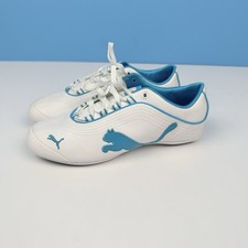 Puma Womens Active Sneakers Shoes White and Teal Size 5 1/2 New