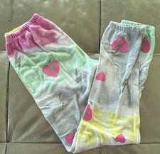 Chaser Girls Size 14 Tie Dye Heart Lightning Bolt Knit Sweatpants Joggers