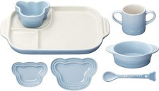 Le Creuset Dinnerware Set for Children and Babies Coastal Blue Heat and Cold