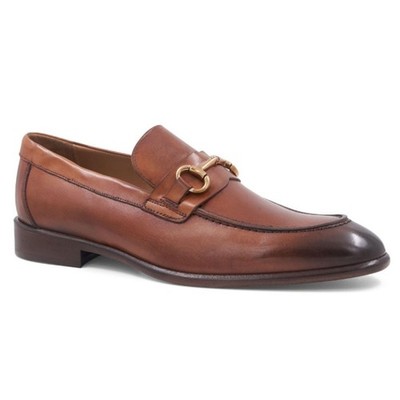 Bruno Magli Mens Alessandro Loafers US 11 M EU 44 Brown Leather GUC