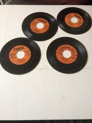 Vintage Vinyl 45 Records on CORAL Label - Your Choice $11 Free Ship