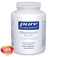 Pure Encapsulations Magnesium Glycinate, 360 Capsules, Stress/Sleep