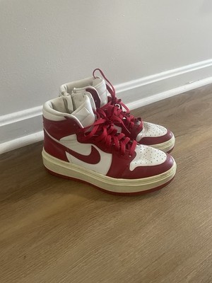 Nike Air Jordan 1 Elevate High Women s 9 Red White Platform DN3253-116