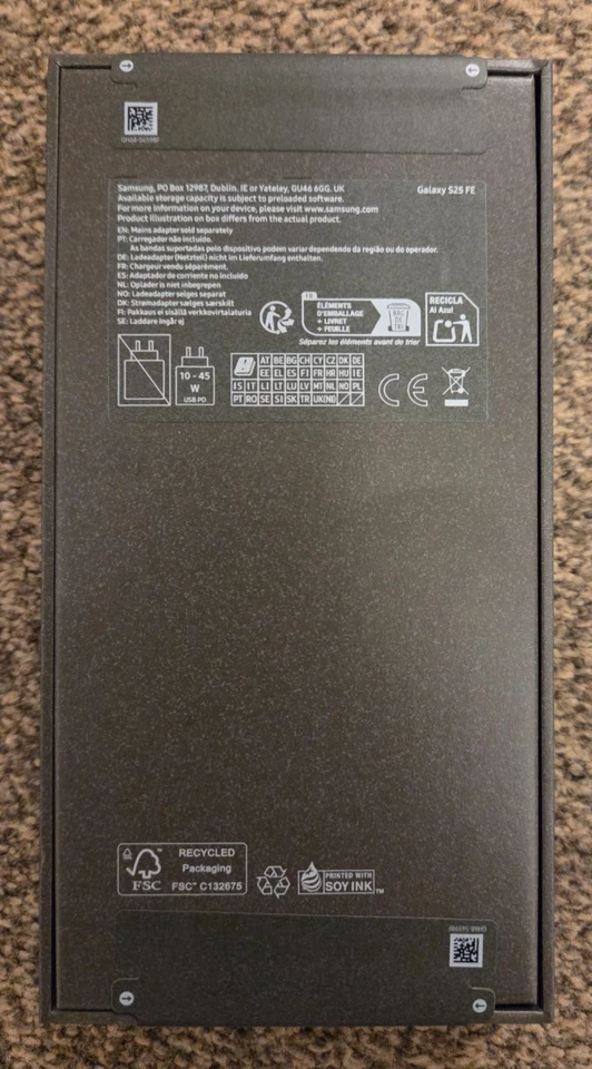 Samsung Galaxy S25 FE 128GB Jet Black Unlocked Brand New and Sealed - Image 3 of 4