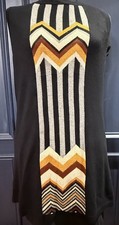 Missoni for Target Chevron Knit Shift Dress Sleeveless Black Size Large•HTF
