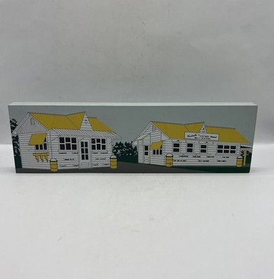 1997 Shepherds Heart Wooden Shelf Decor  Hudock s Custard Stand  Clinton NJ 9.5 