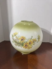 Glass Oil Lamp Hurricane, Gone With The WindReplacement Shade Globe