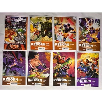 Heroes Reborn 1-7 Return 1 Complete 8 comic LOT 1st P Marvel Variant 2021 NM