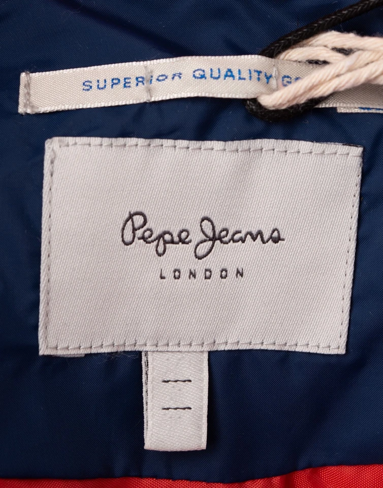 PVP €197 PEPE JEANS Chaqueta Parka Niños 14Y Parcial Acolchada Azul Piel Sintética Foto 3 de 4