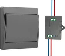 Wireless Light Switch and Receiver Kit,Self-Powered(No Battery Required),Kinetic