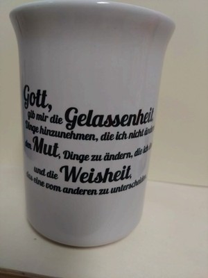 Gott gebe mir die Gelassenheit - Tasse mit Logo