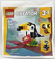 Lego Creator 30688 Tropischer Tukan 3In1 Polybag Vogel Fisch Pinguin 6+ Neu Ovp