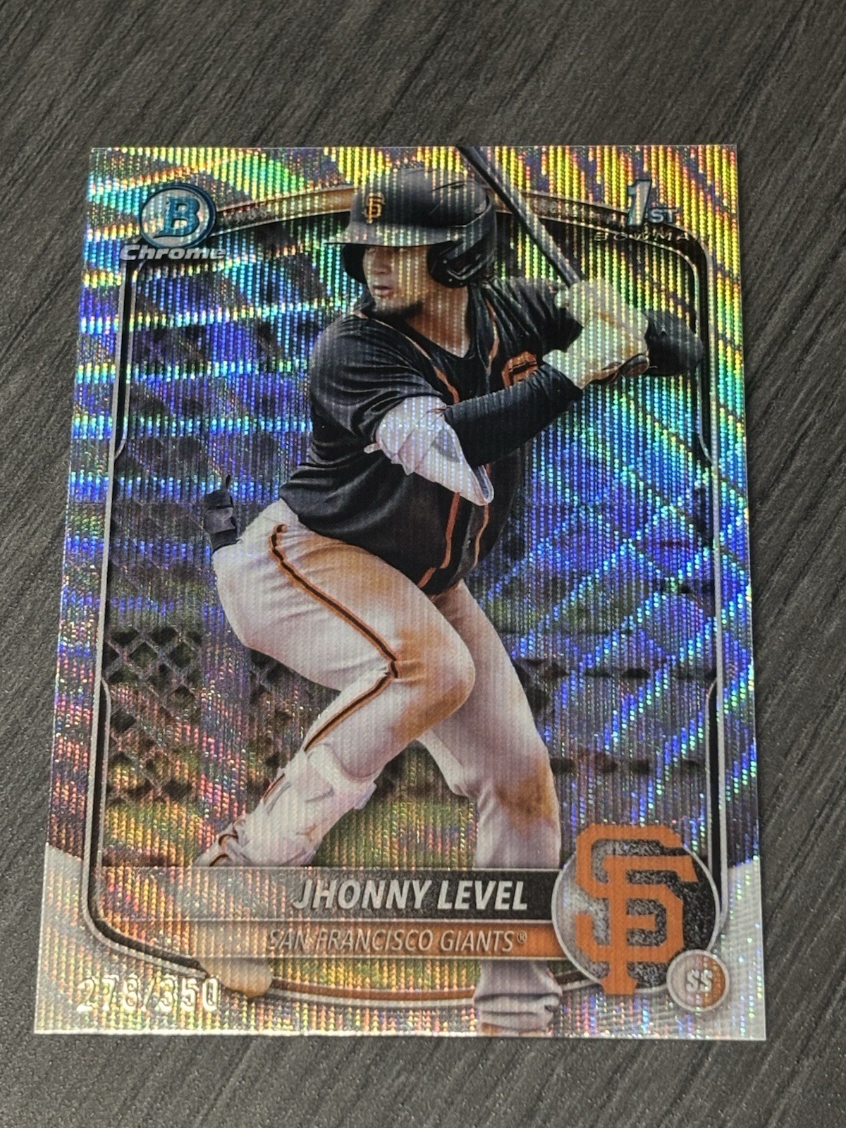 Jhonny Level 2025 Bowman Chrome 1st Wave Refractor /350 #BCP-147 (RC)