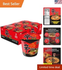 Shin Ramyun Cup of Noodles, Spicy Signature Korean Instant Ramyun, Rich Beef ...