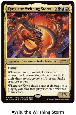 FOIL Xyris, the Writhing Storm MTG 2025 Year Of The Snake Promo NM