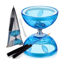 Chinese Yoyo Diabolo Set w/ Sticks/String/Bag - Blue, Fun Skill Toy