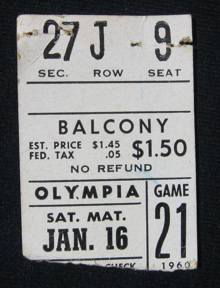 Hockey 1960 Vintage Sports Memorabilia for sale | eBay