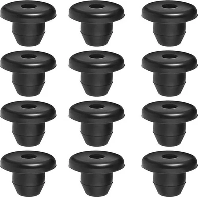 12 Pack Rubber Jack Oil Plug, Hydraulic Jack Oil Plug Flat-Head Rubber Hydraulic