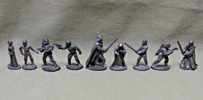 1997 STAR WARS MONOPOLY PEWTER TOKEN SET Metal Miniature figure West End Games - Photo 1/4