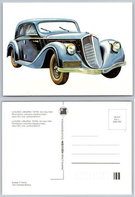 1934 Tatra 52 Luxury Car Vintage Postcard - Press-Foto Bratislava