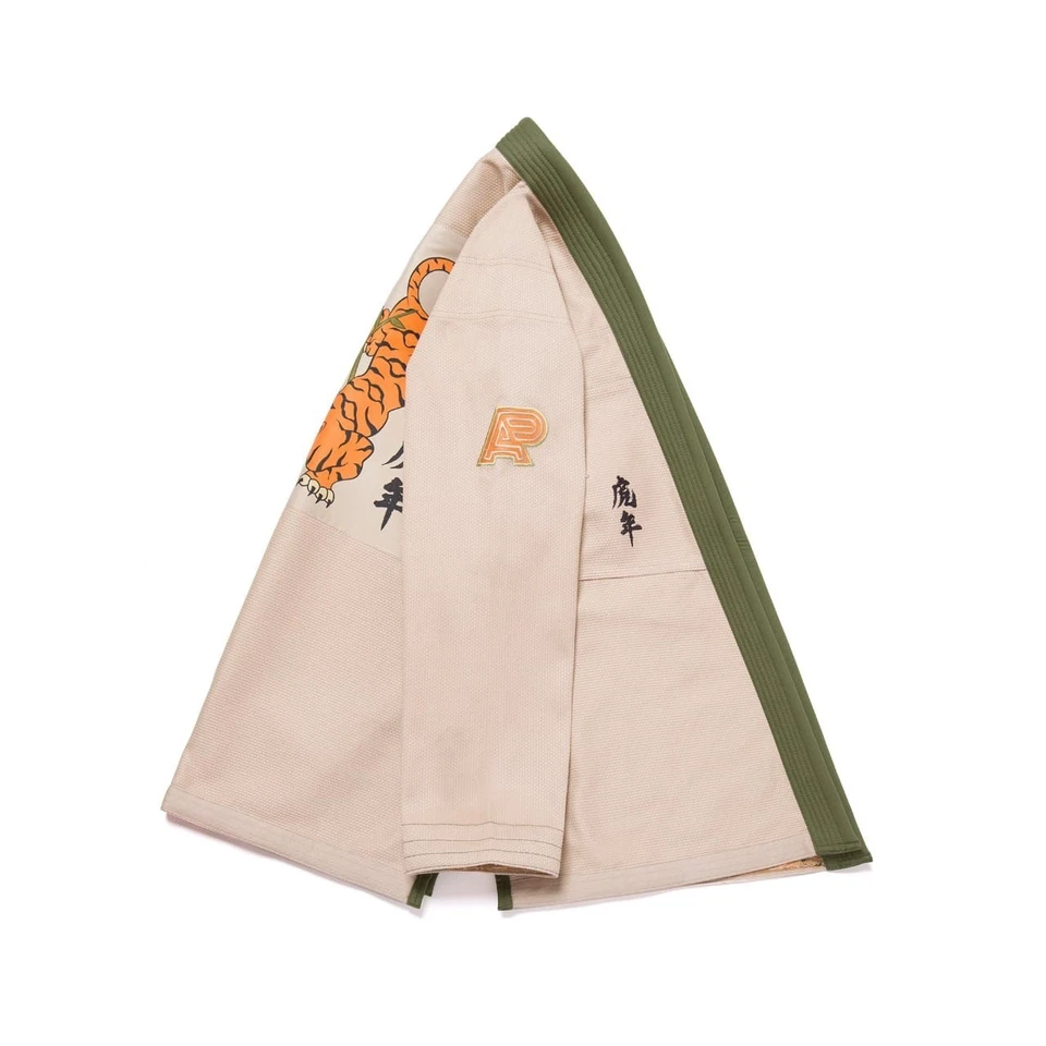 Albino And Preto BJJ Gi Batch 110 Year of the Tiger Sand 450 GSM "With Bags" - Image 2 of 4