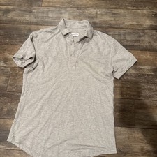 Orlebar Brown Men  s Polo Shirt Gray Tailored Fit Size M