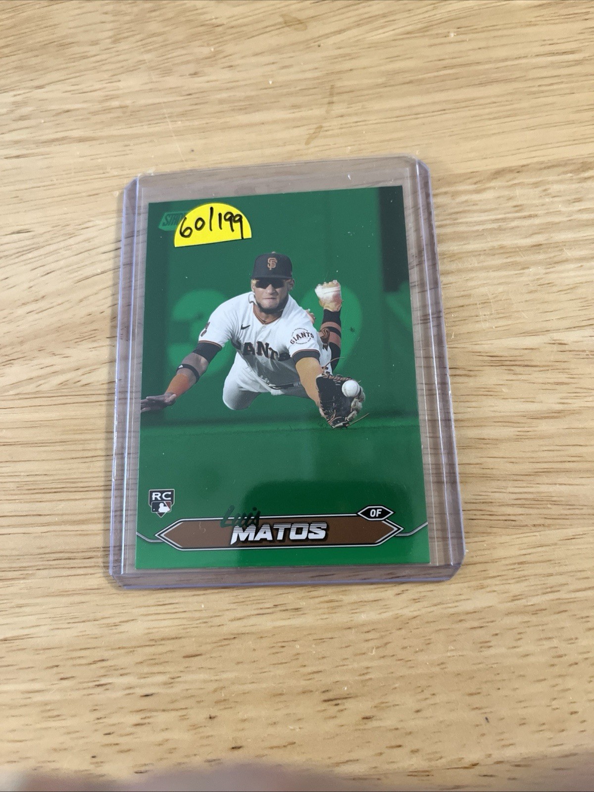 Luis Matos Green Foil /199 RC 2024 Topps Stadium Club #209 San Francisco Giants